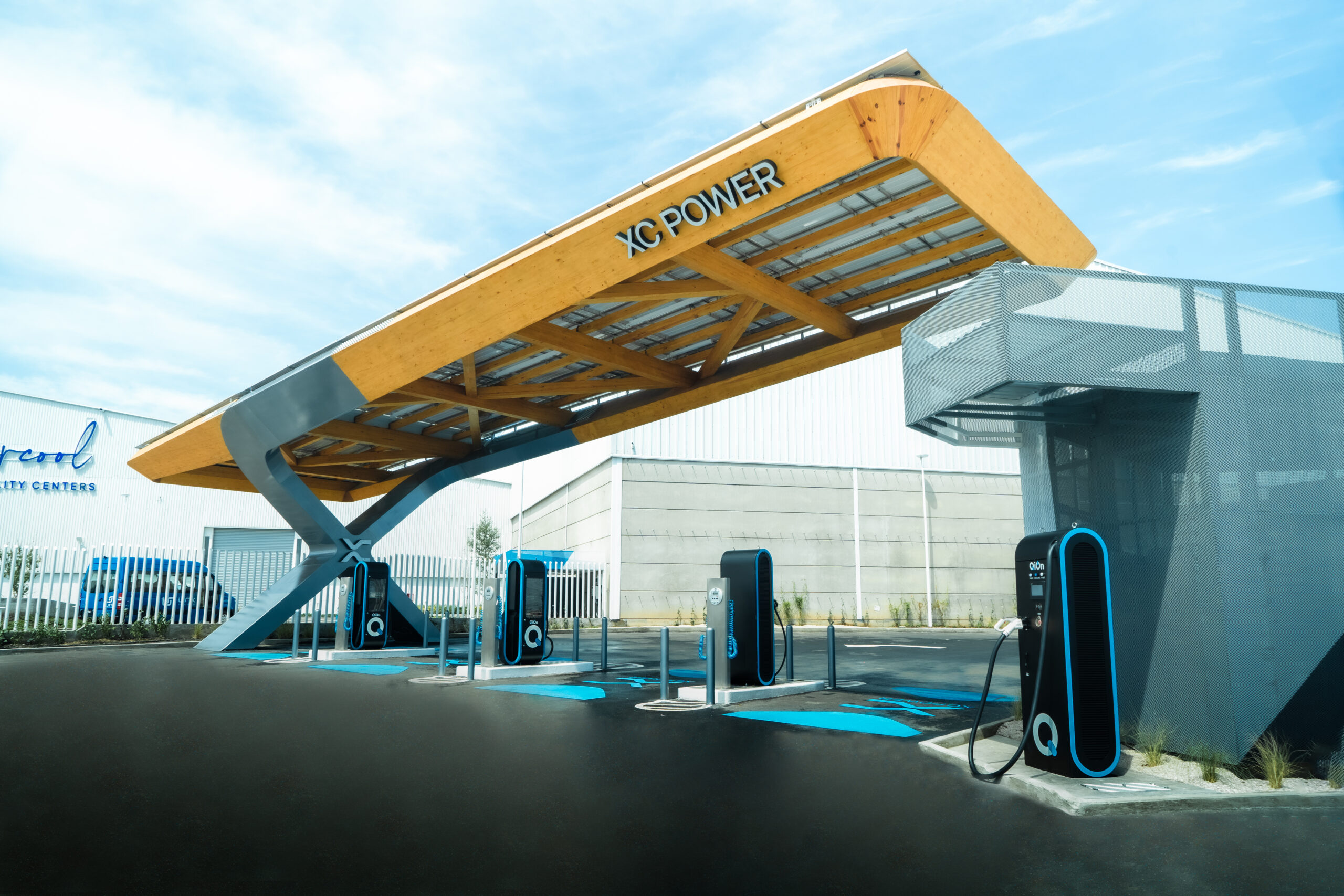 Estación de carga de autos eléctricos en Puebla