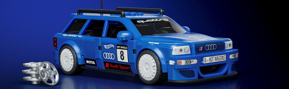 Mattel Brick Shop Hot Wheels Audi Avant RS2 1994-1995